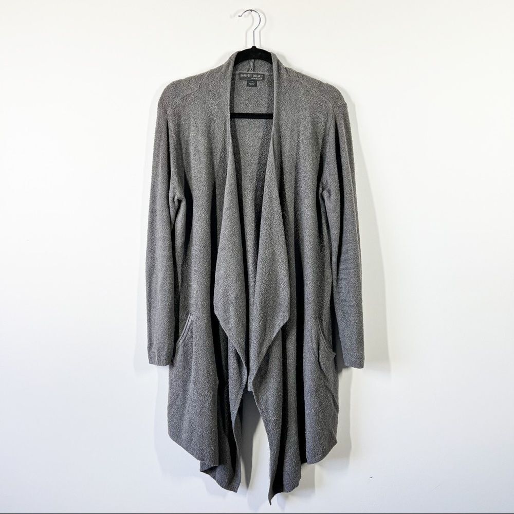 Barefoot dreams gray open front cardigan‎ sweater